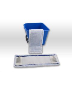 Wischmop raue Fliesen / rutschfeste Beläge - spezial Microfaser Mop 40cm Tasche Lasche