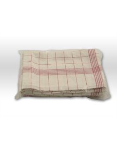Geschirrtücher halbleinen 50cm x 70cm rot kariert 10er Pack