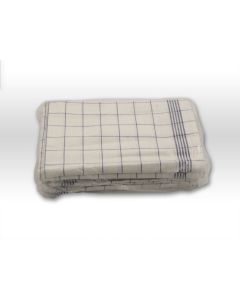 Geschirrtücher halbleinen 50cm x 70cm blau kariert 10er Pack