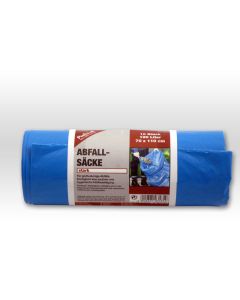 Müllsack Abfallsäcke blau auf Rollen stark 120Liter