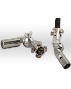 Alu-Gelenk-Adapter mit 4 Edelstahlschrauben M8