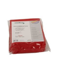 10er Pack beschichtetes Meiko Feuchtwischtuch 35 x 40 rot Reinigungstuch 