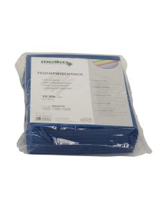 10er Pack beschichtetes Meiko Feuchtwischtuch 35 x 40 blau Reinigungstuch 