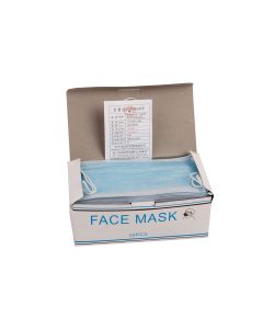50 X Maske Mundschutz Sparpack Atemschutz Blau 3 lagig