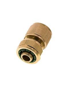 Kupplungsdose Schlauch 13 mm (1/2") , Messing, mit Wasserstopp