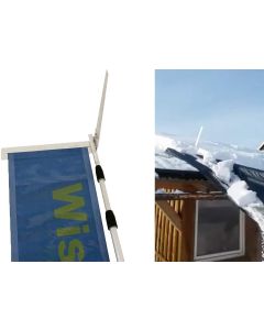 Schneeräumer Dach Schneerutsche für große Mengen - Dachräumer für Teleskopstange bis 16 Meter