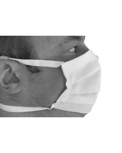 kein Schmerz an Ohren - Mund- und Nasenmaske Gesichtsmaske 100 % Baumwolle 2 lagig  Made in Germany mit Nasendraht gut für Brillenträger und 2 Bändern 