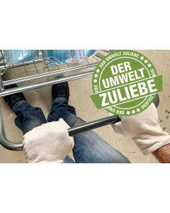 Einkaufshandschuhe Baumwolle waschbar 1 Paar - kein Plastikmüll anstelle Nitril Handschuhe