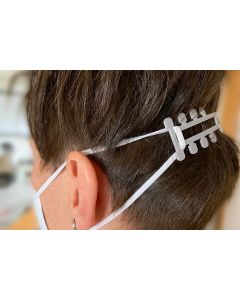Maskenhalter 2er Set mit und ohne Haarkamm für besseren Halt gegen Ohrschmerzen durch Masken
