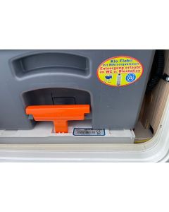 Klo Floh Doming Aufkleber für die WC Kassette