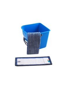 Wischmop Fliesen Borstenmop blau/grau (abrasiv) 40cm farbcodiert
