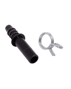 8.2 Adapter Kunststoff + Spannschelle - Schlauchverbinder für Gewebeschlauch 8.2 