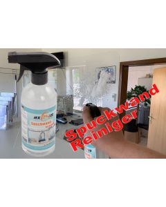 Spuckwand Reiniger mit Antibeschlag-/Statikformel für Acrylglas & Kunststoff 500ml  Axis Line
