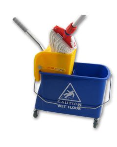 Mini Fahreimer incl. Presse 17Liter 2-Fachsystem Reinigungswagen