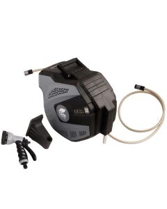 Schlauchaufroller automatisch mit 25 Meter Schlauch und Gartenbrause