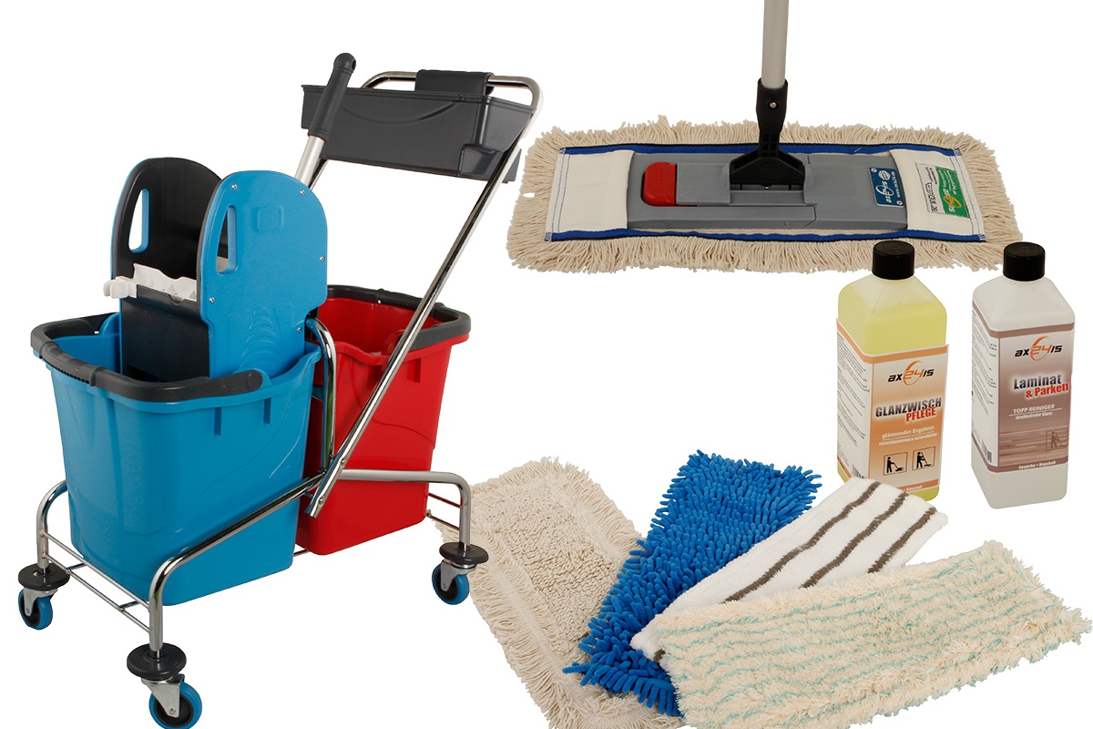Wischmop Komplettset mit Presse Wischmop Komplettset mit Presse